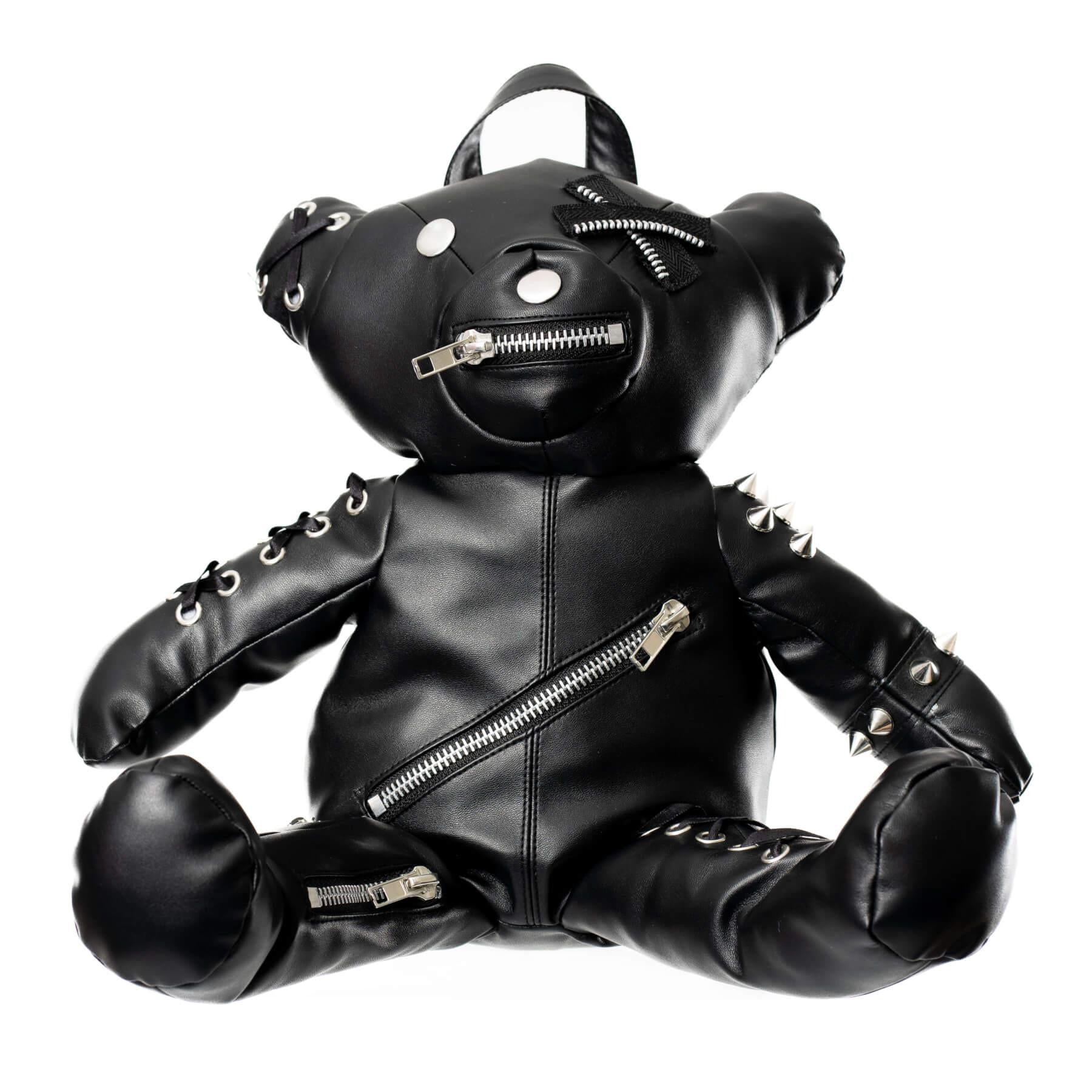 HEARTLESS EVIL BEAR BAG - BLACK PVC – Osiris Gothic