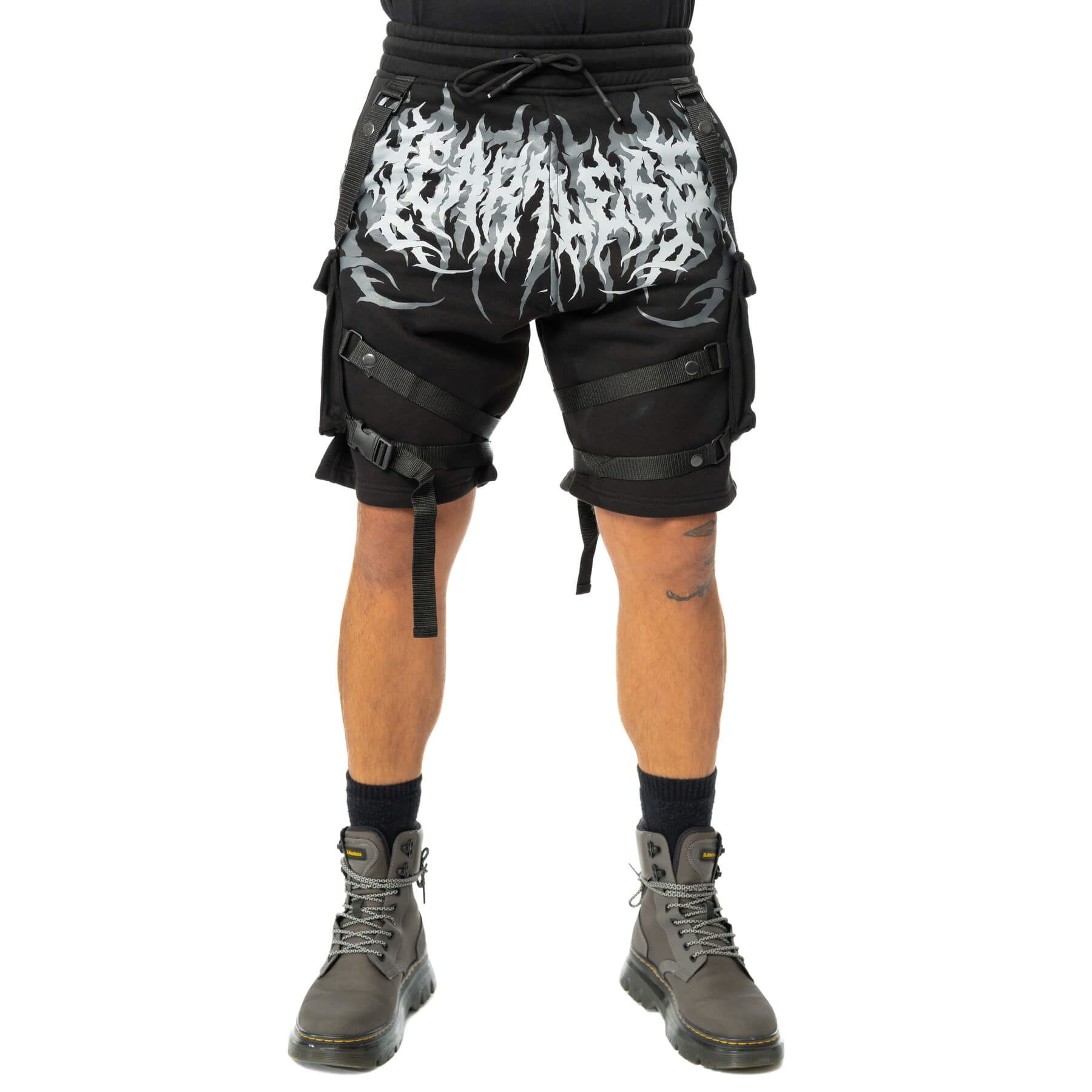 HEARTLESS HEARTLESS INK SHORTS - BLACK – Osiris Gothic